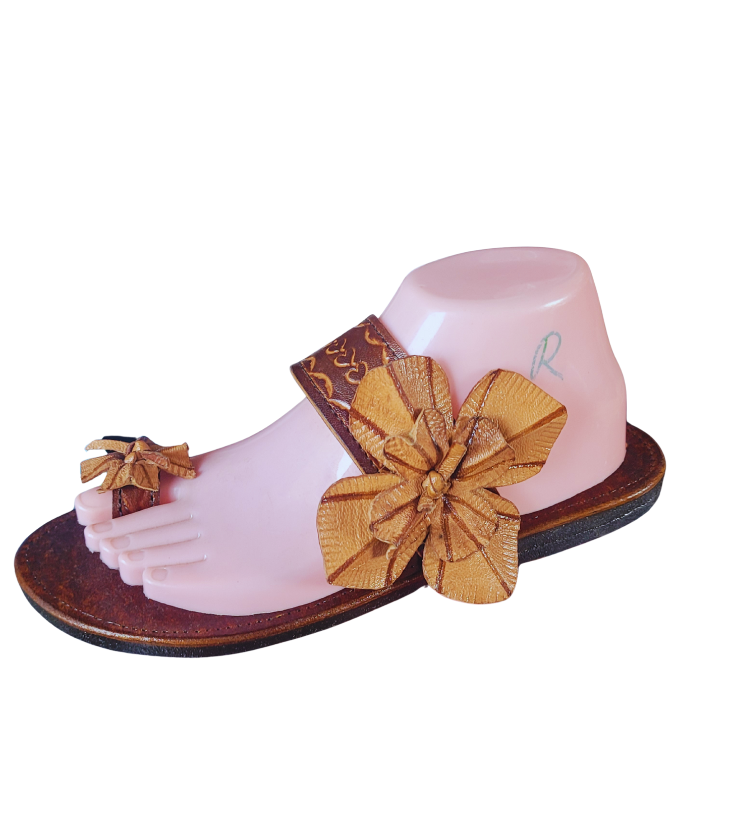 Golden Bloom Sandals-Handmade Elegance for Your Feet