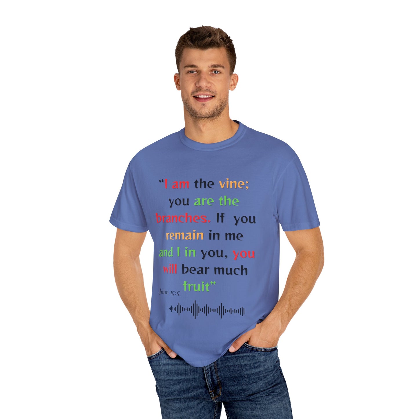 Inspirational Bible Verse Unisex Garment-Dyed T-Shirt