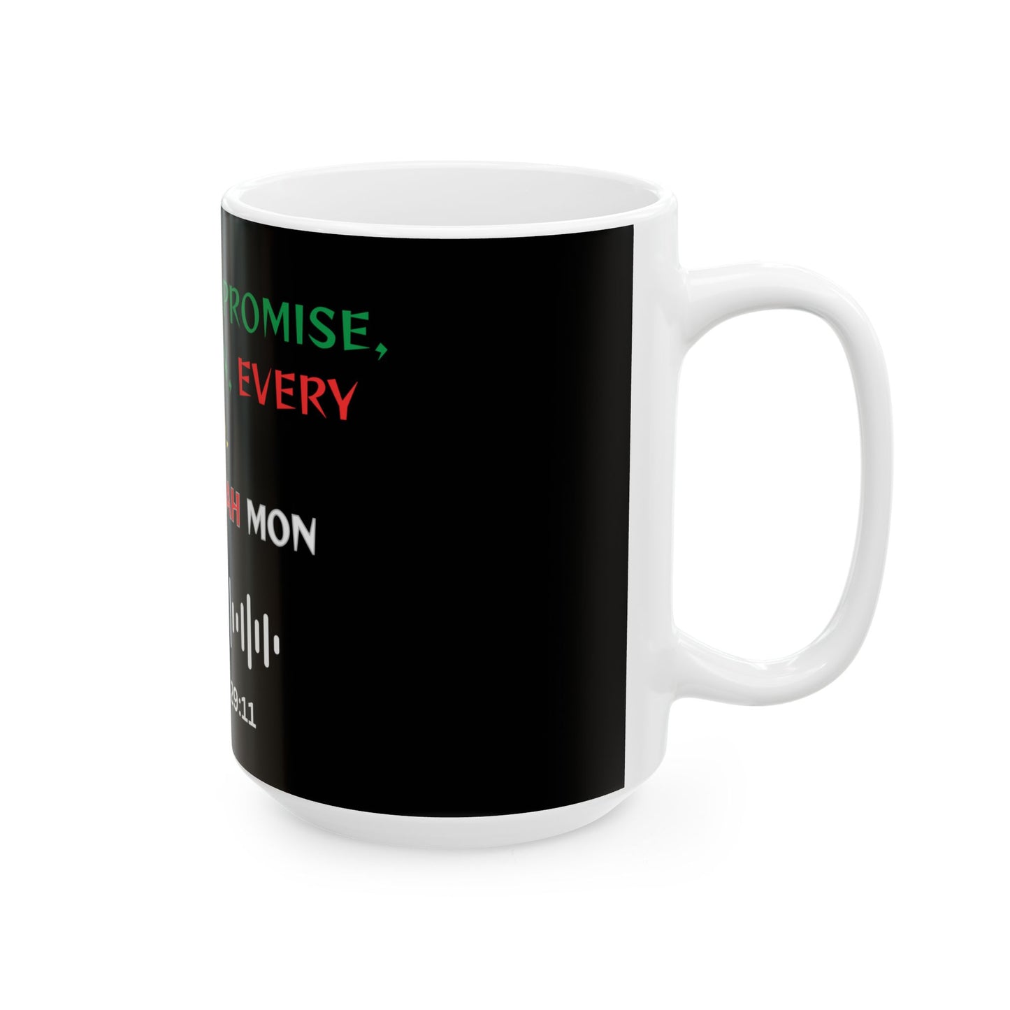 Inspirational Ceramic Mug - Jeremiah 29:11 Motivational Quote - 11oz & 15oz