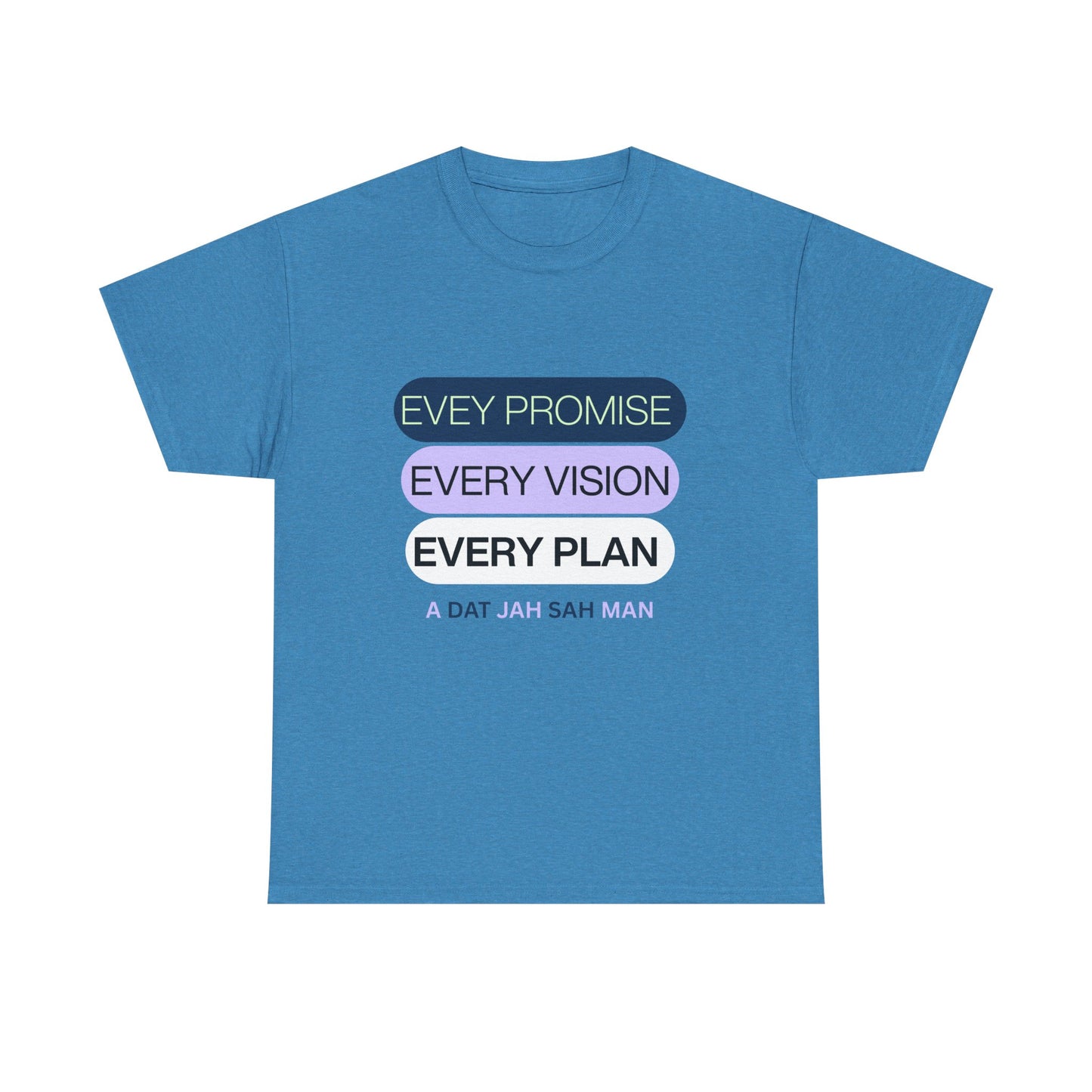 Graphic Tee Every Little Promise Growth Ambition Commitment Unisex Heavy Cotton