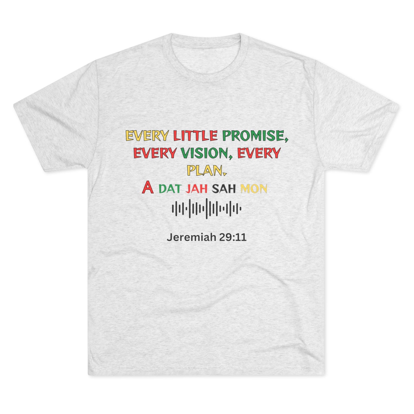 Inspirational Unisex Crew Tee - Every little promise