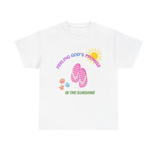 Feeling God's Promise  Heavy Cotton Tee - Perfect for Sunny Days