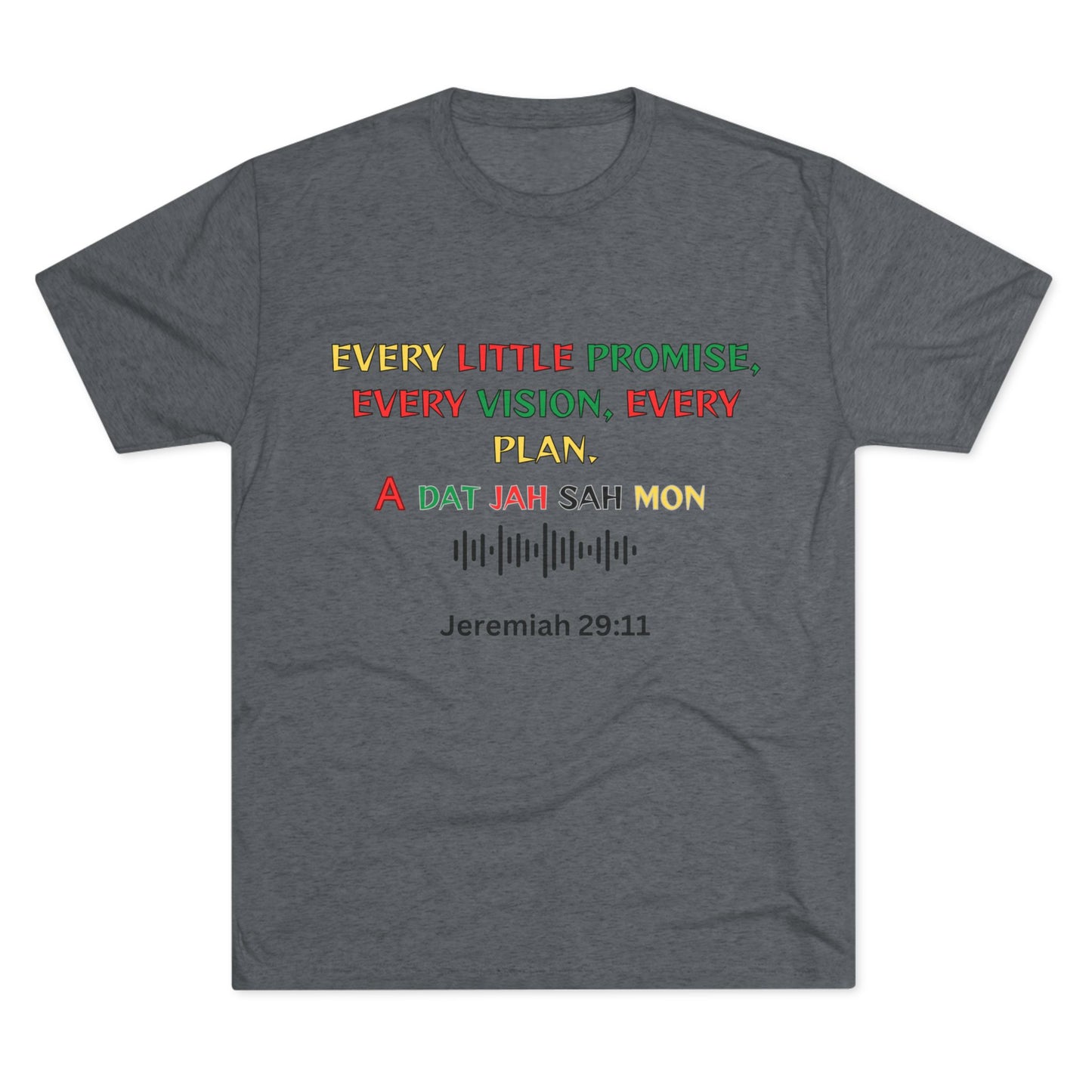Inspirational Unisex Crew Tee - Every little promise