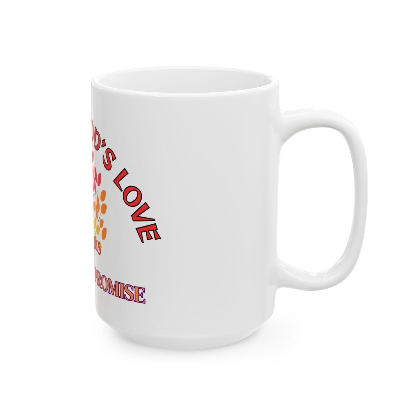 Rooted in God's Love Ceramic Mug - Inspirational 11oz & 15oz Coffee Cup