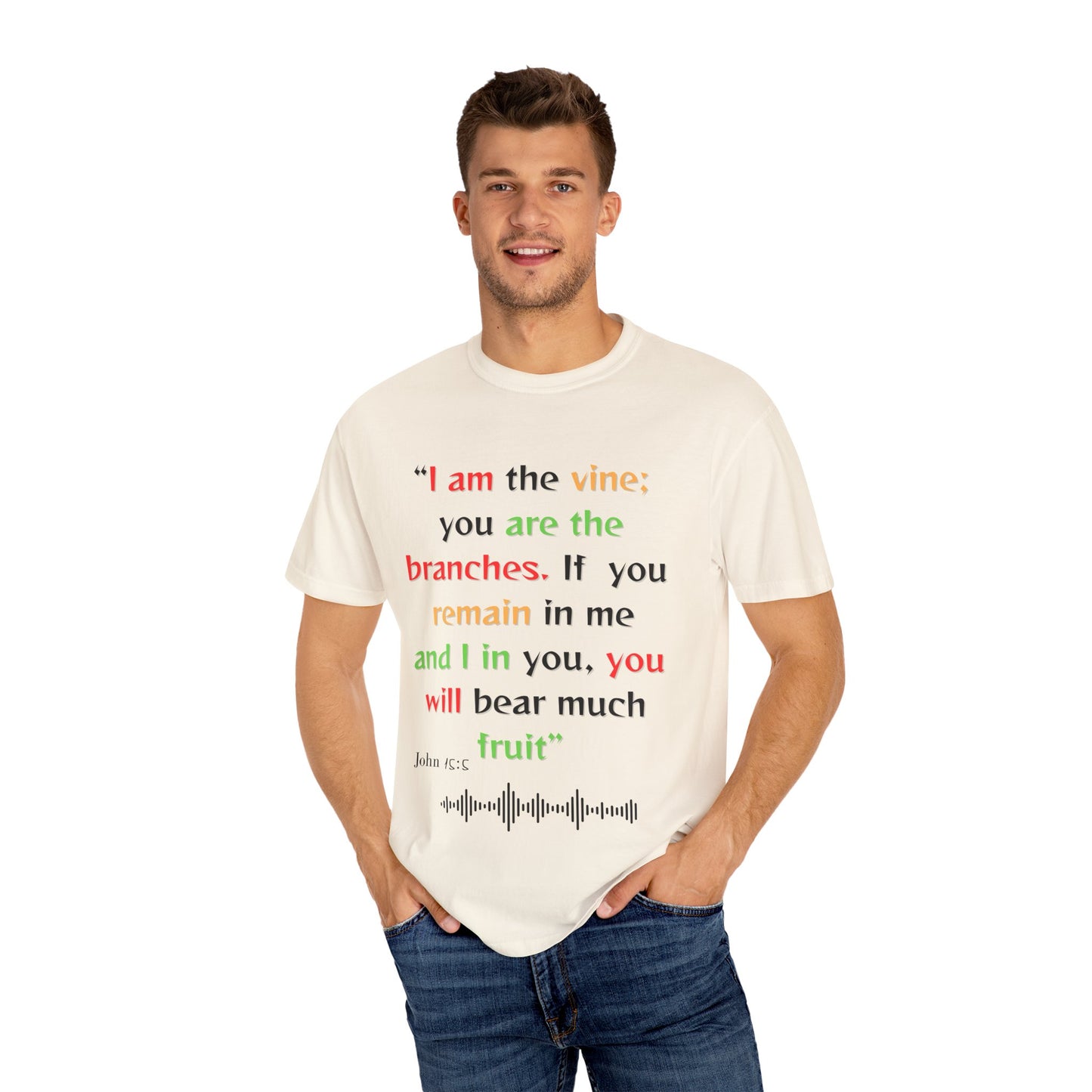 Inspirational Bible Verse Unisex Garment-Dyed T-Shirt