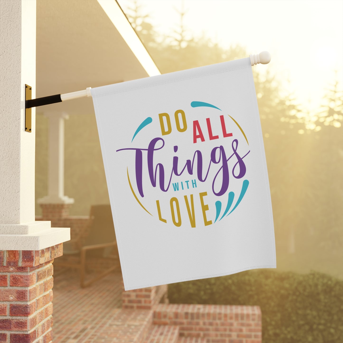 Vibrant Garden Banner, Outdoor Decor
