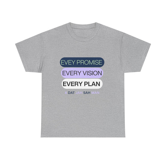 Graphic Tee Every Little Promise Growth Ambition Commitment Unisex Heavy Cotton
