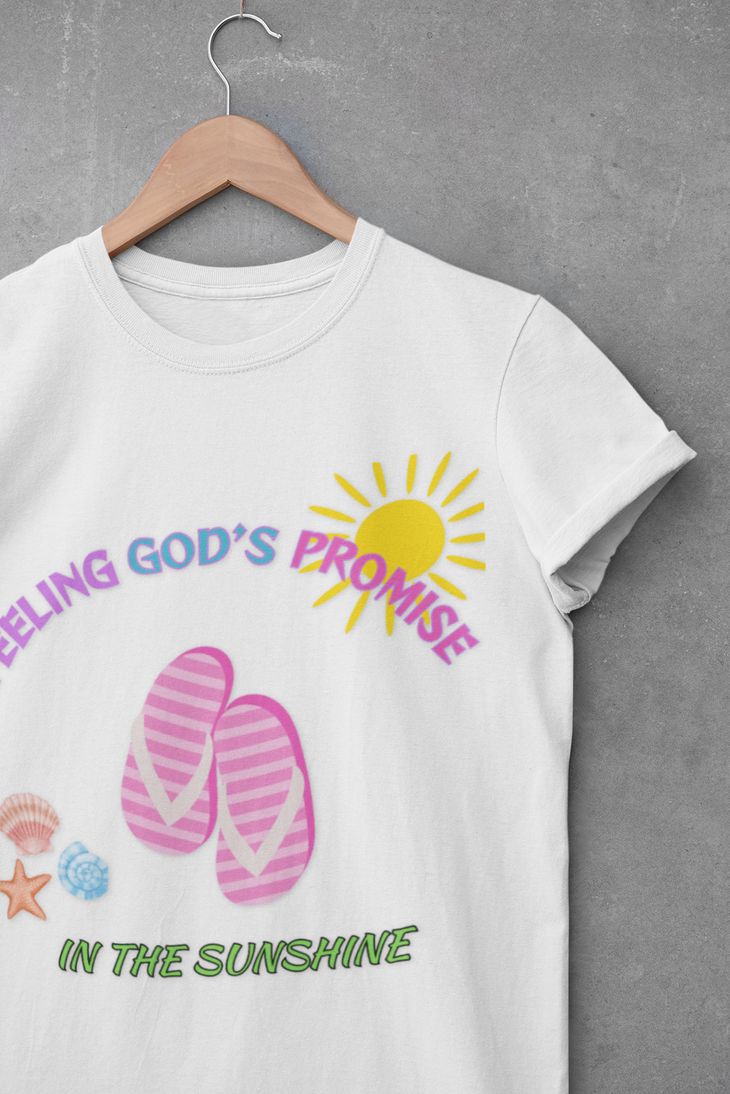 Feeling God's Promise Heavy Cotton Tee - Perfect for Sunny Days