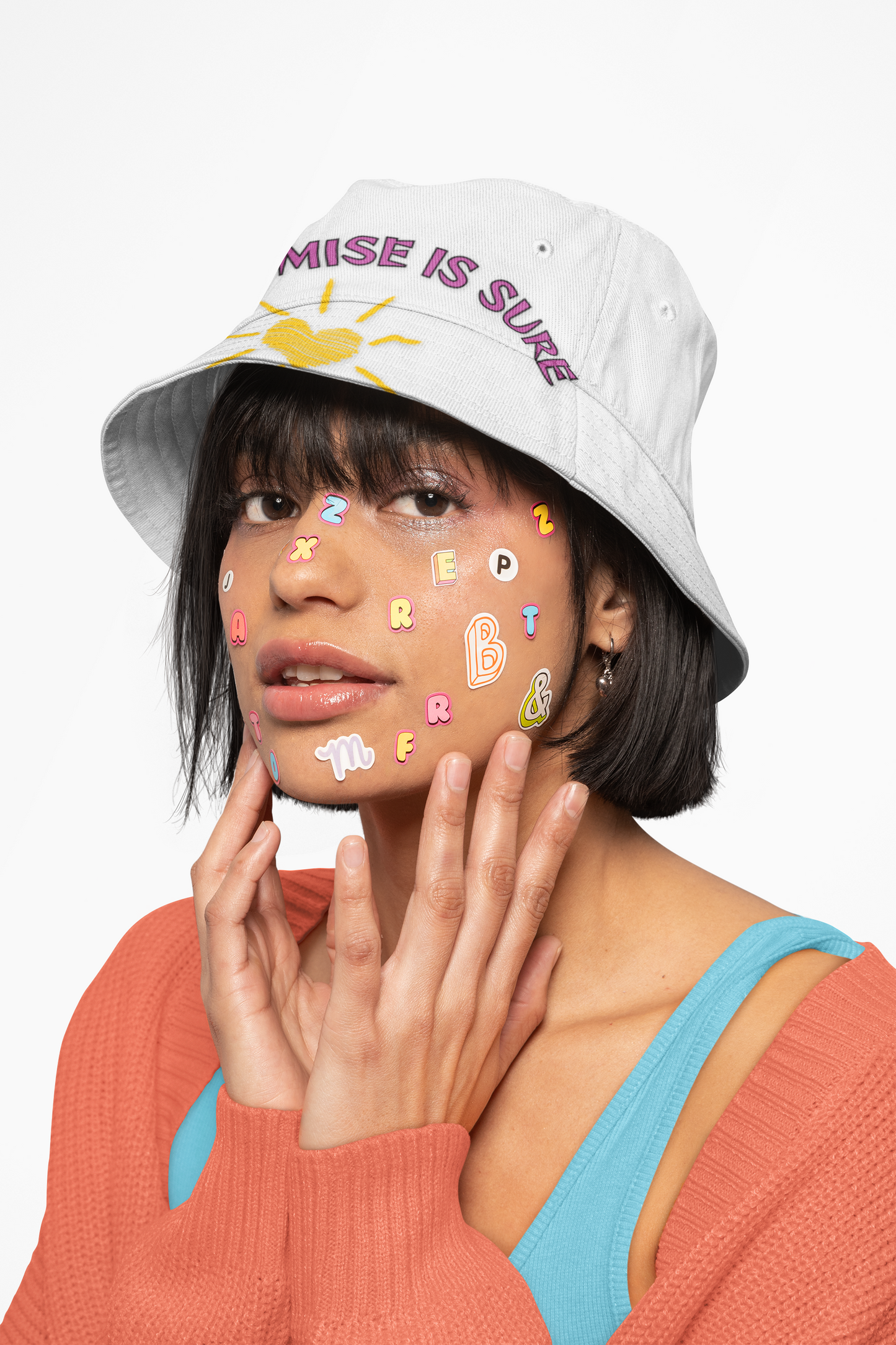 Embroidered Bucket Hat – 'God's Promise is Sure' – Stylish Sun Protection