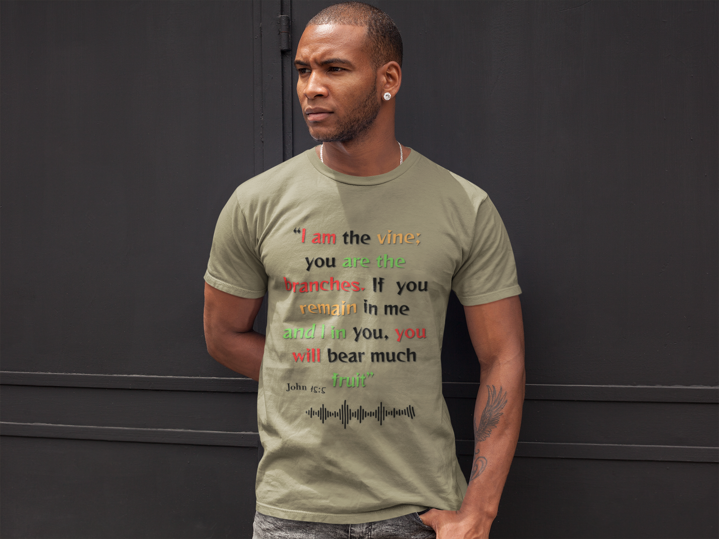 Inspirational Bible Verse Unisex Garment-Dyed T-Shirt