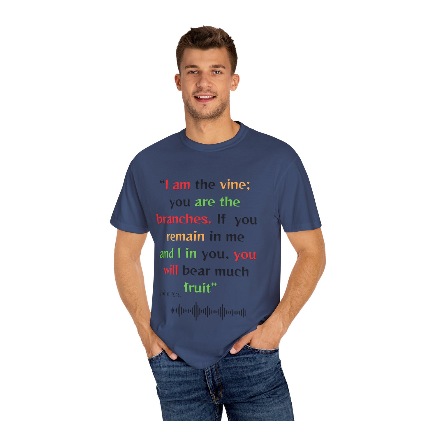 Inspirational Bible Verse Unisex Garment-Dyed T-Shirt