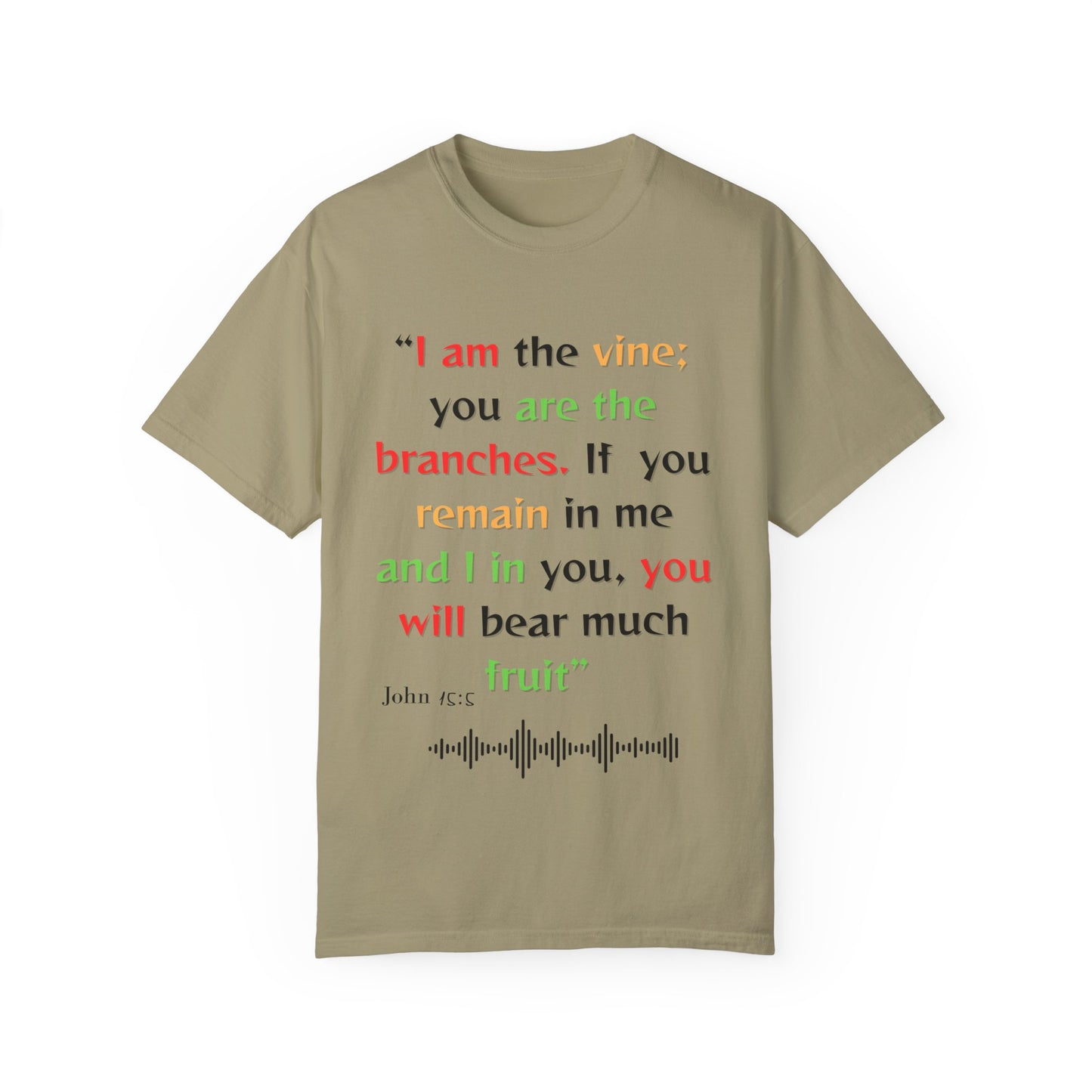 Inspirational Bible Verse Unisex Garment-Dyed T-Shirt