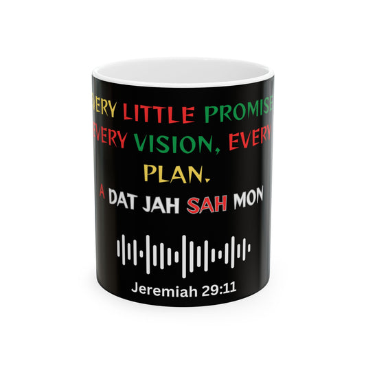 Inspirational Ceramic Mug - Jeremiah 29:11 Motivational Quote - 11oz & 15oz