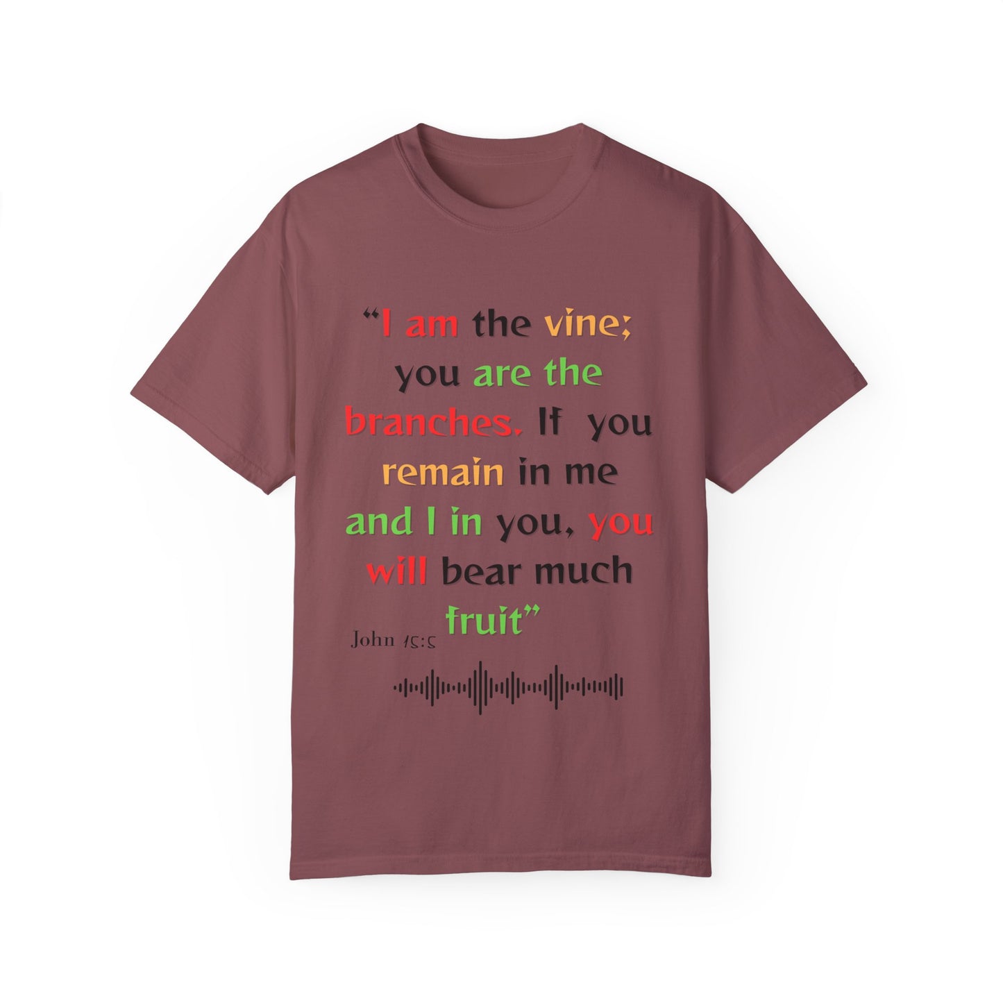 Inspirational Bible Verse Unisex Garment-Dyed T-Shirt