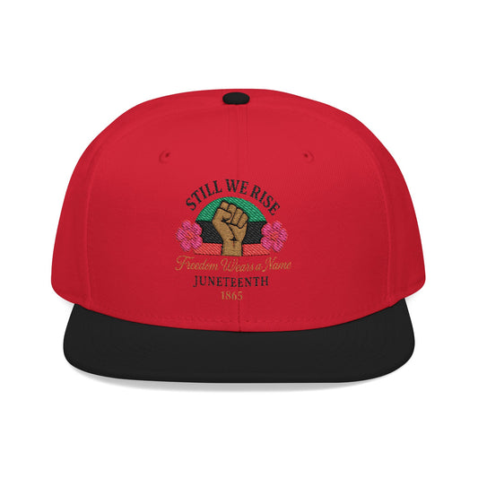 Empowering Juneteenth Snapback Hat, Still We Rise Cap