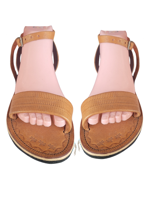 Handcrafted  Classic Tan Leather Sandals