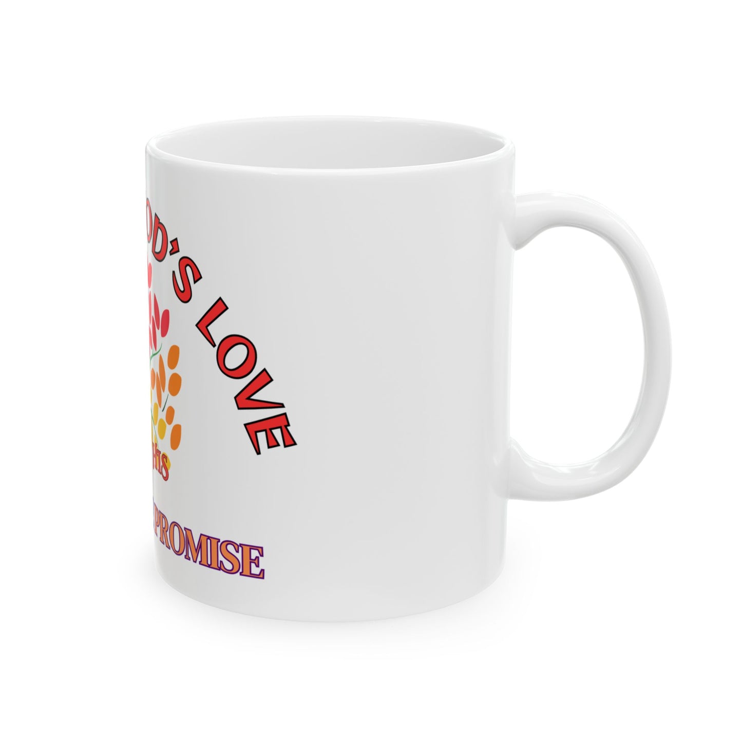 Rooted in God's Love Ceramic Mug - Inspirational 11oz & 15oz Coffee Cup