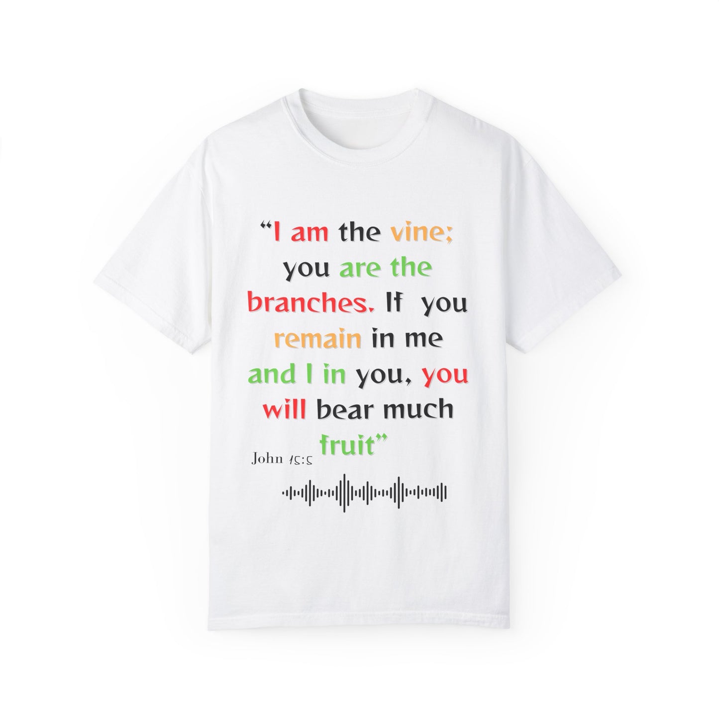 Inspirational Bible Verse Unisex Garment-Dyed T-Shirt