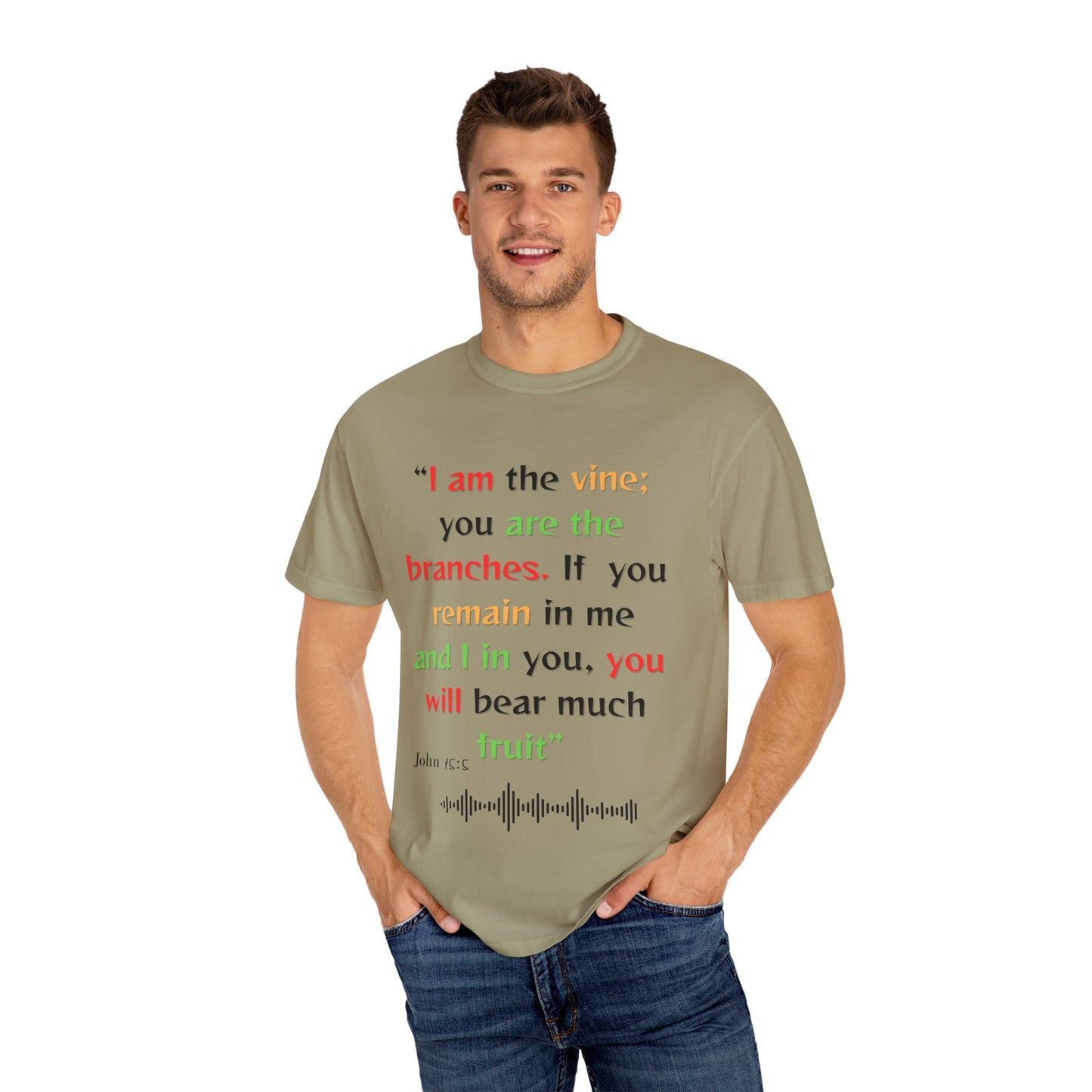 Inspirational Bible Verse Unisex Garment-Dyed T-Shirt