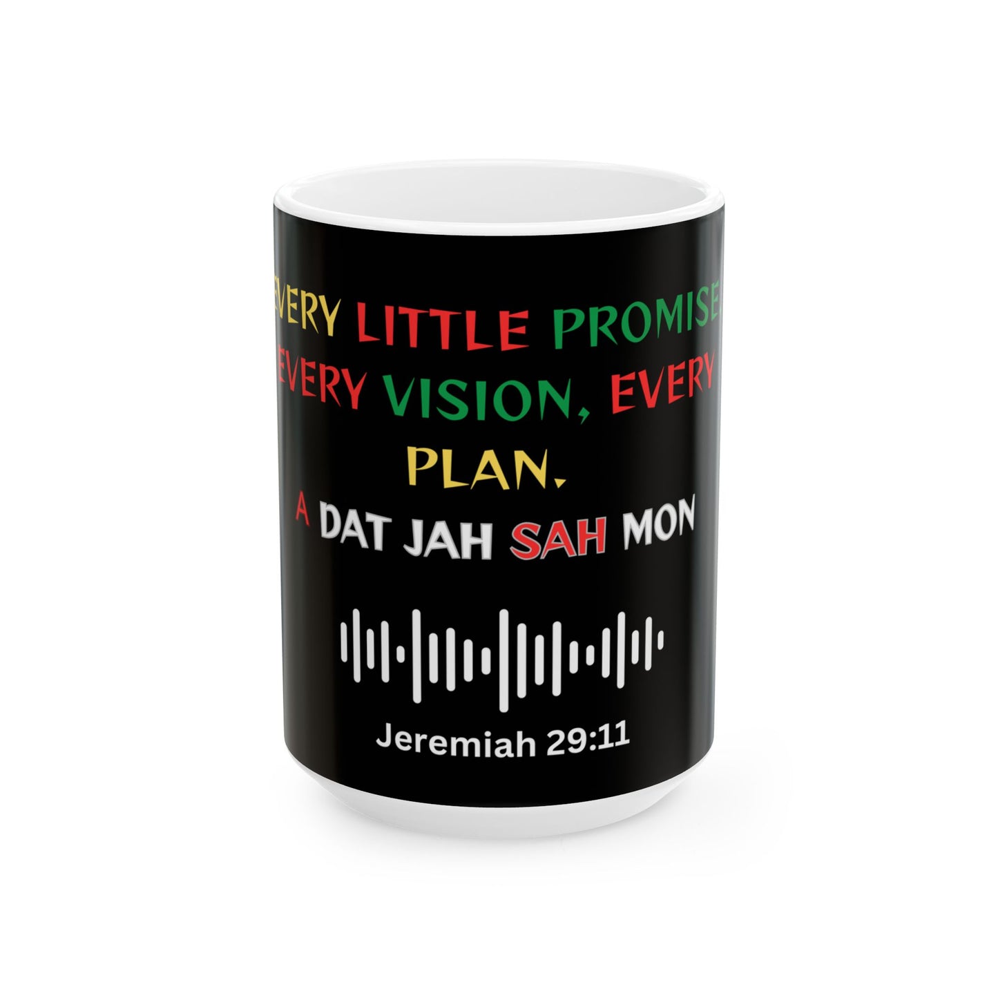 Inspirational Ceramic Mug - Jeremiah 29:11 Motivational Quote - 11oz & 15oz