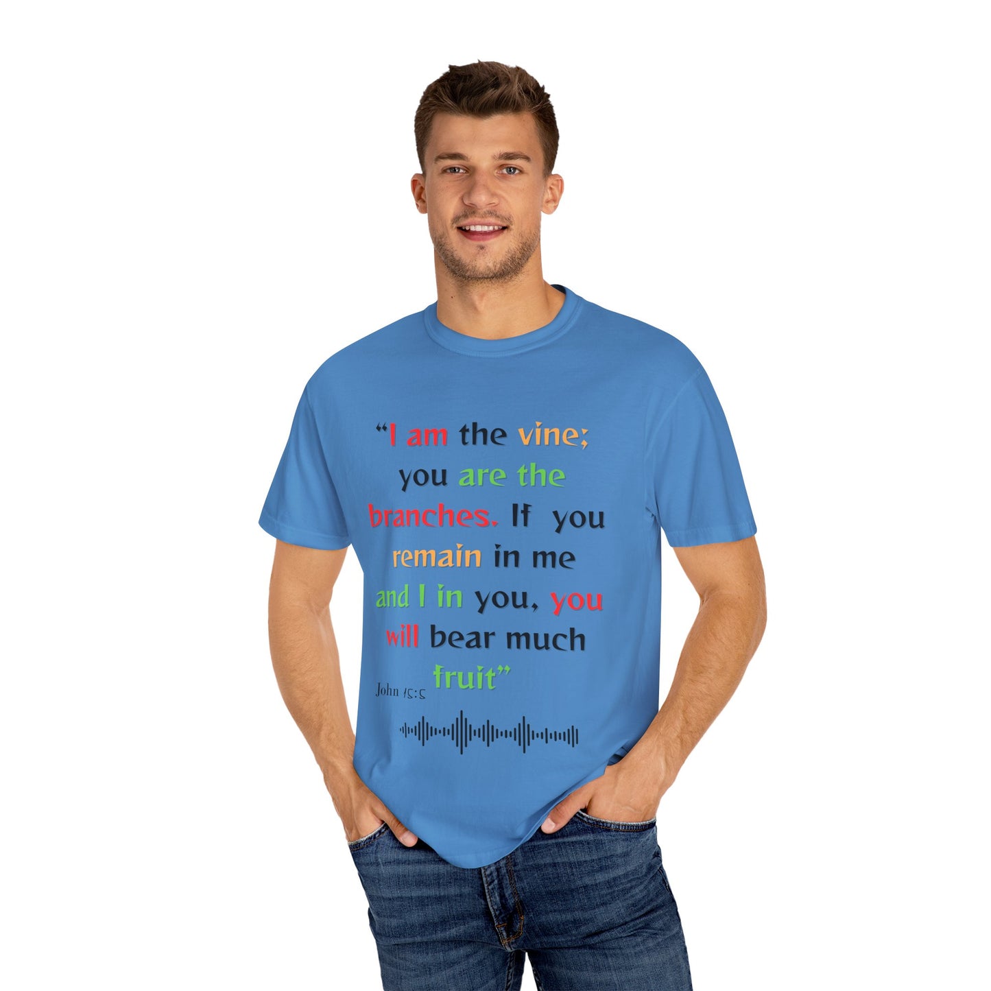 Inspirational Bible Verse Unisex Garment-Dyed T-Shirt