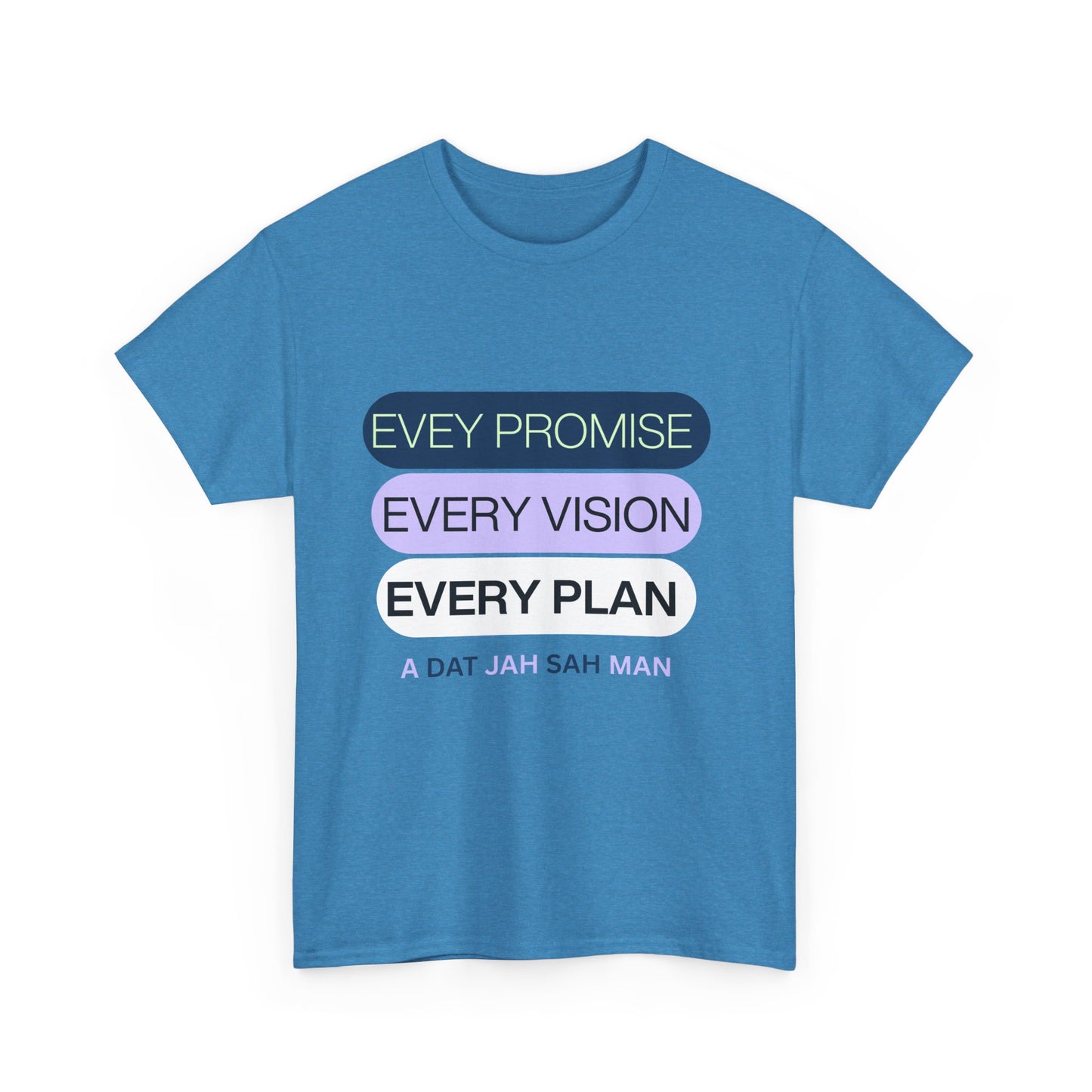Graphic Tee Every Little Promise Growth Ambition Commitment Unisex Heavy Cotton