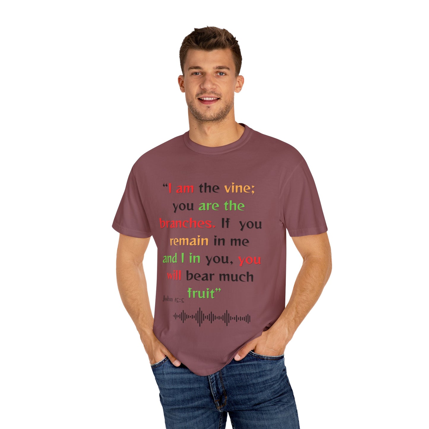 Inspirational Bible Verse Unisex Garment-Dyed T-Shirt